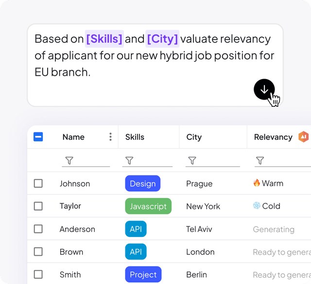 AI Fields generating content using natural language prompts