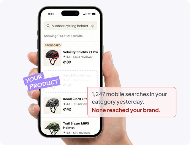 Lost revenue from missing marketplace presence
