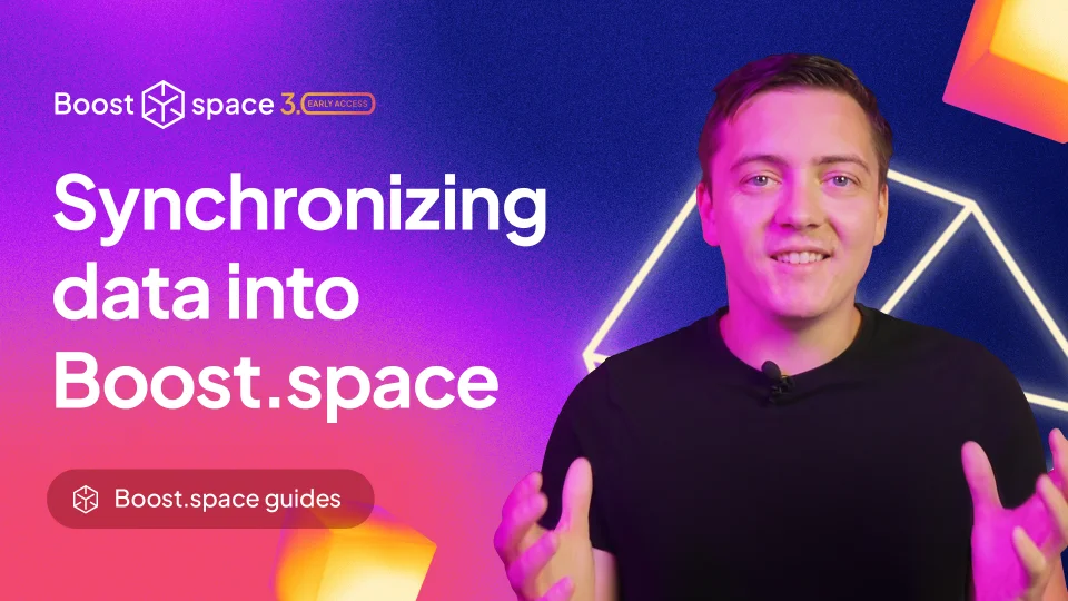 Synchronizing data into Boost.space (using AI generated scenario)