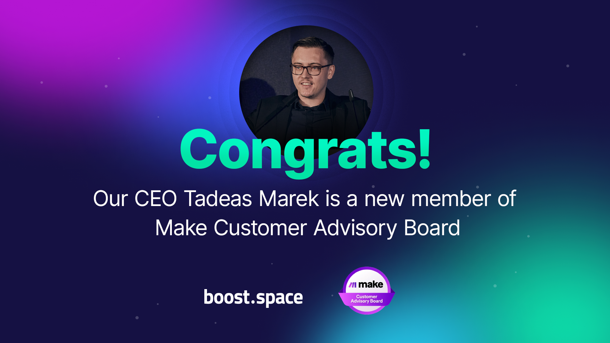 Our CEO Tadeas Marek became a part of Make Customer Advisory Board!