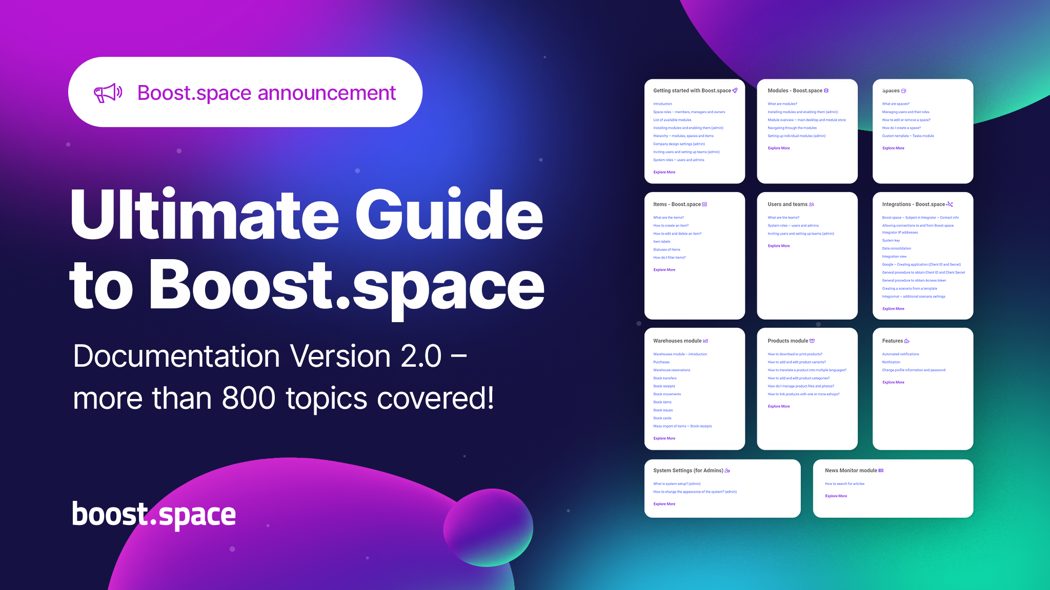Documentation version 2.0 is here!