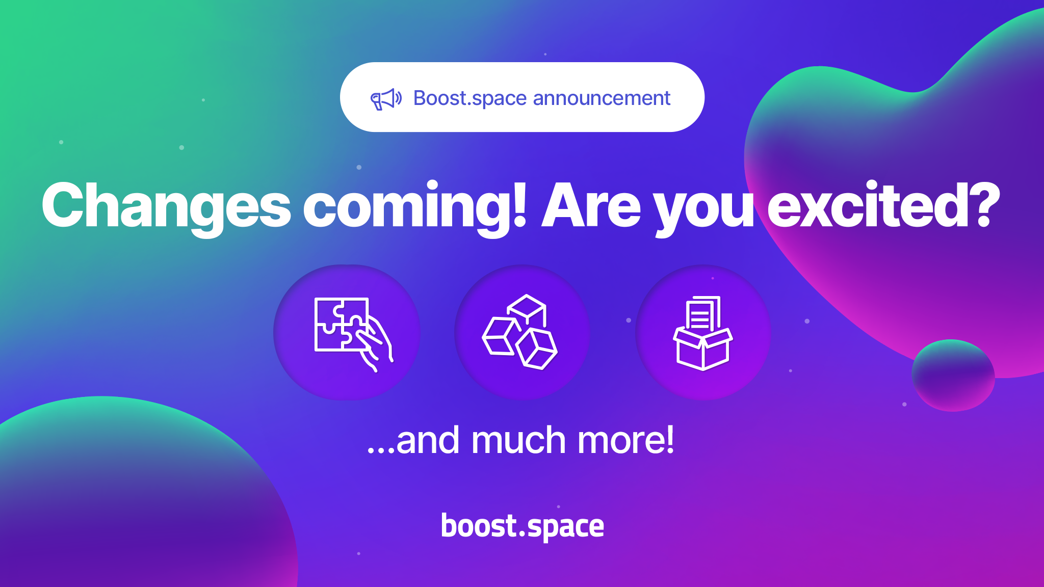 Co připravujeme v Boost.space?