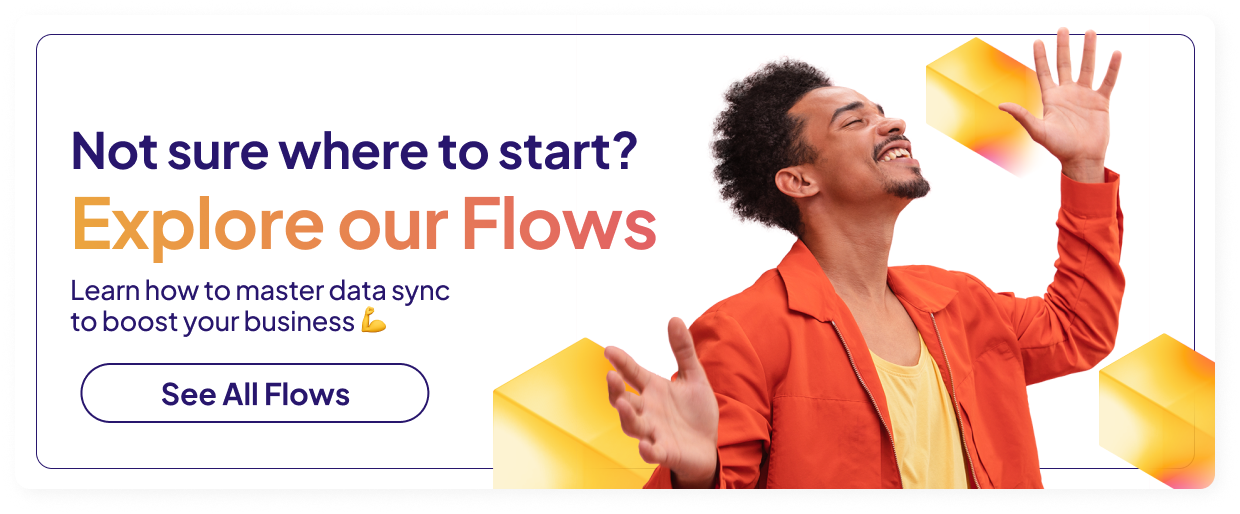 start with flows, boost.space, easy data sync