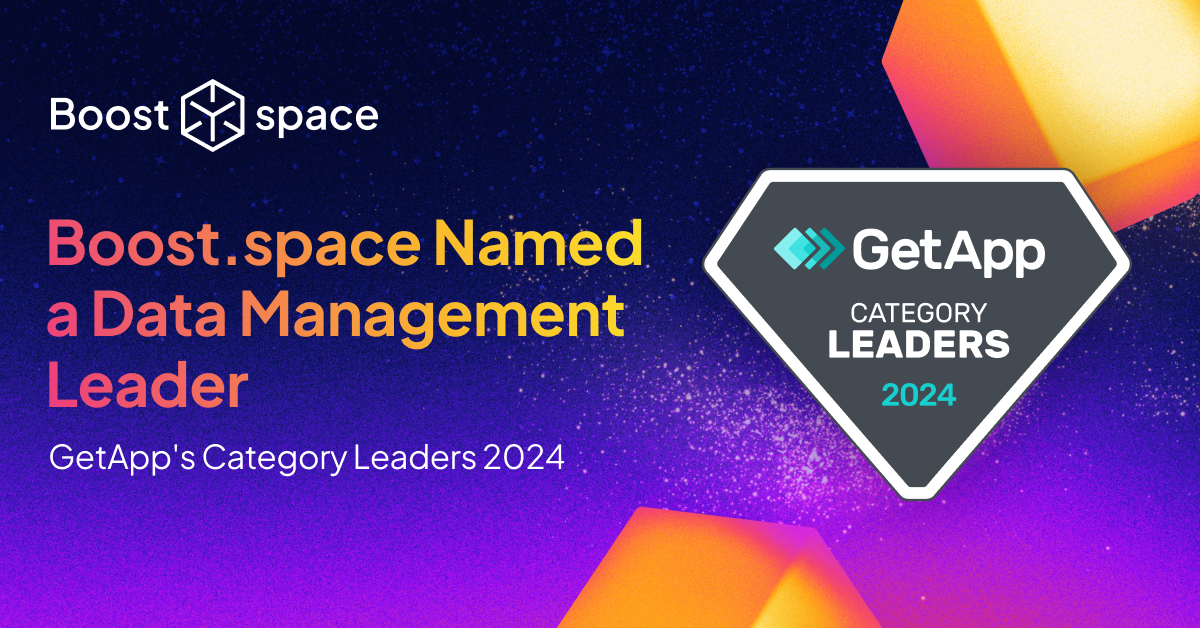 Boost.space Recognized a Leader in Data Management by GetApp 🚀🎉