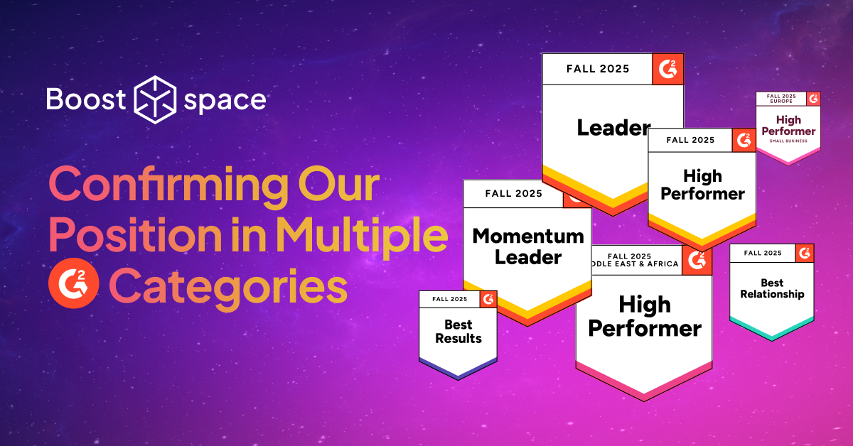 G2 Fall Report: Boost.space Honored Across 6 Categories