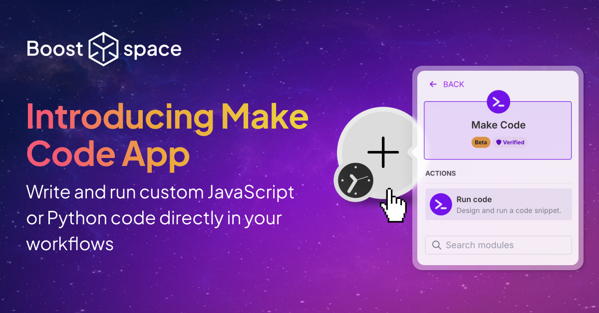 Elevating Automation: Execute Custom Codes with the Make Code App Integration